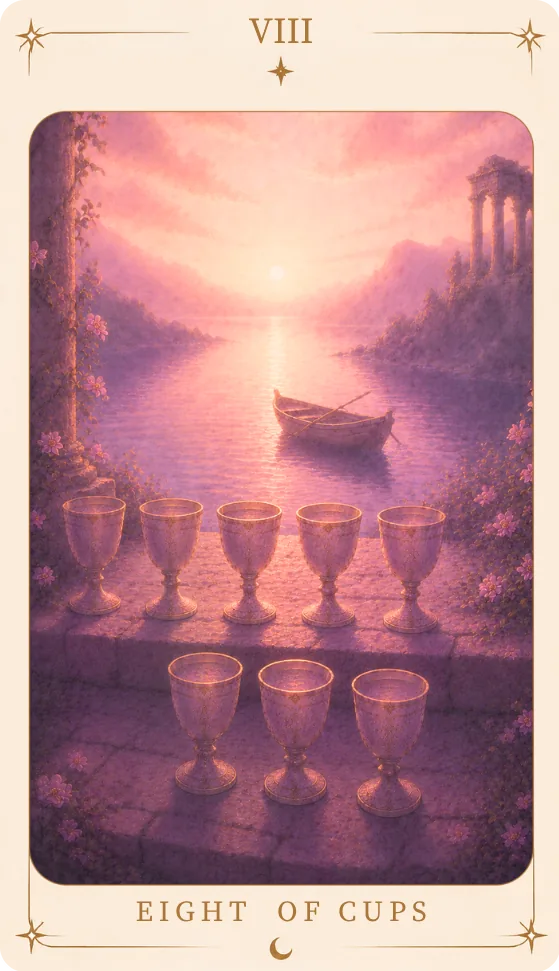 Eight of Cups, tarot card