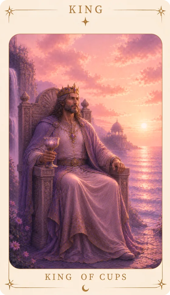 The King of Cups Meaning, tarot card
