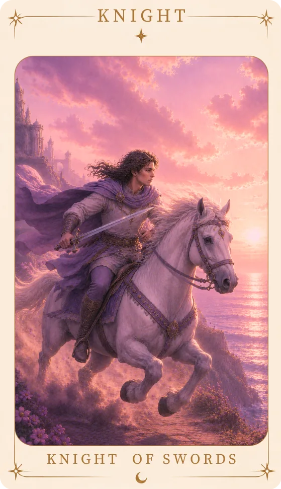 The Knight of Swords Meaning, tarot card
