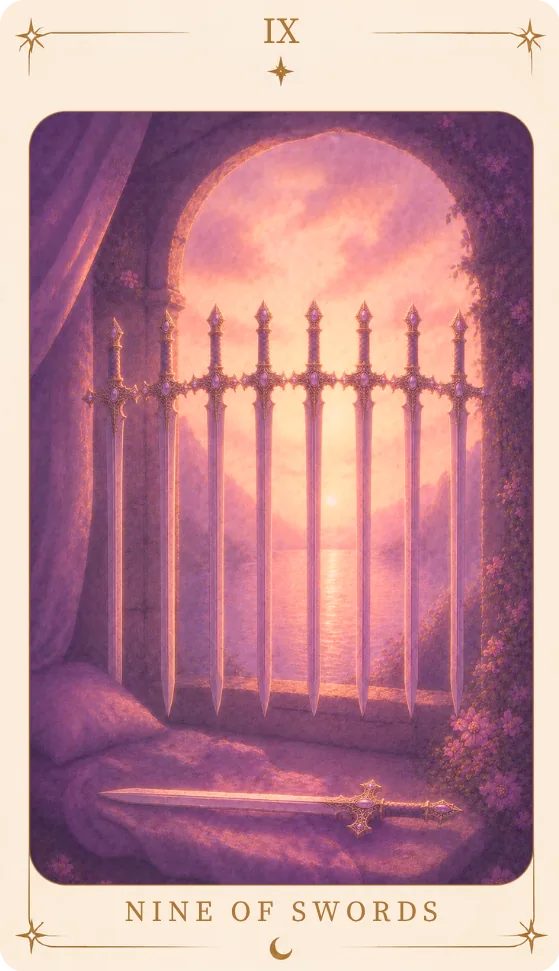 The Nine of Swords Meaning, tarot card