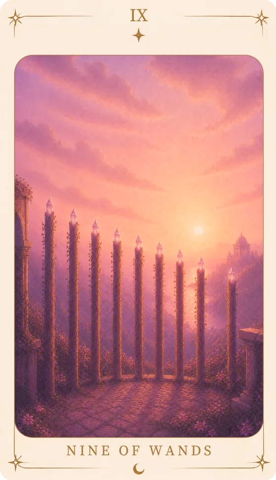 The Nine of Wands Meaning, tarot card