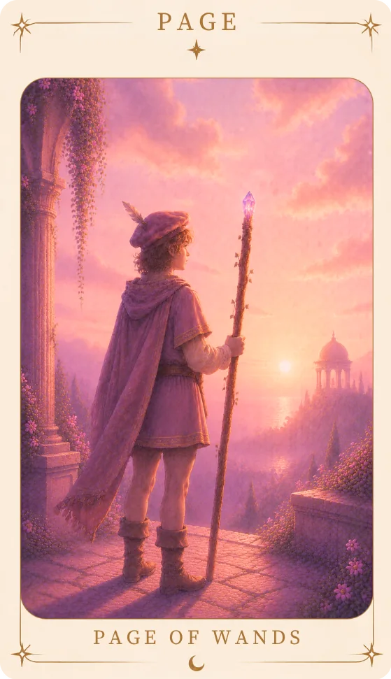 The Page of Wands Tarot Card Meaning, tarot card