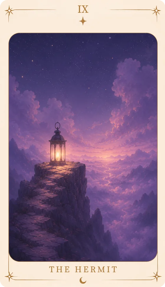 The Hermit Tarot Card Meaning, tarot card