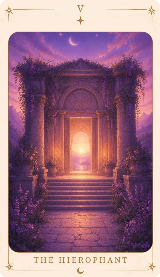 The Hierophant, tarot card