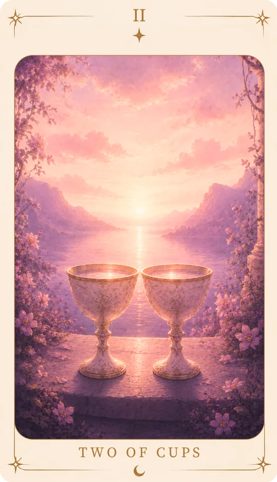 The Two of Cups Tarot Card, tarot card