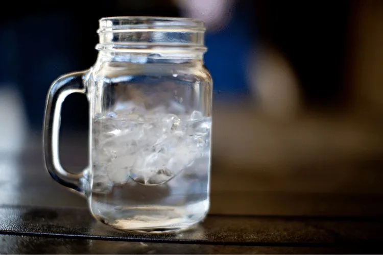 mason jar with water image