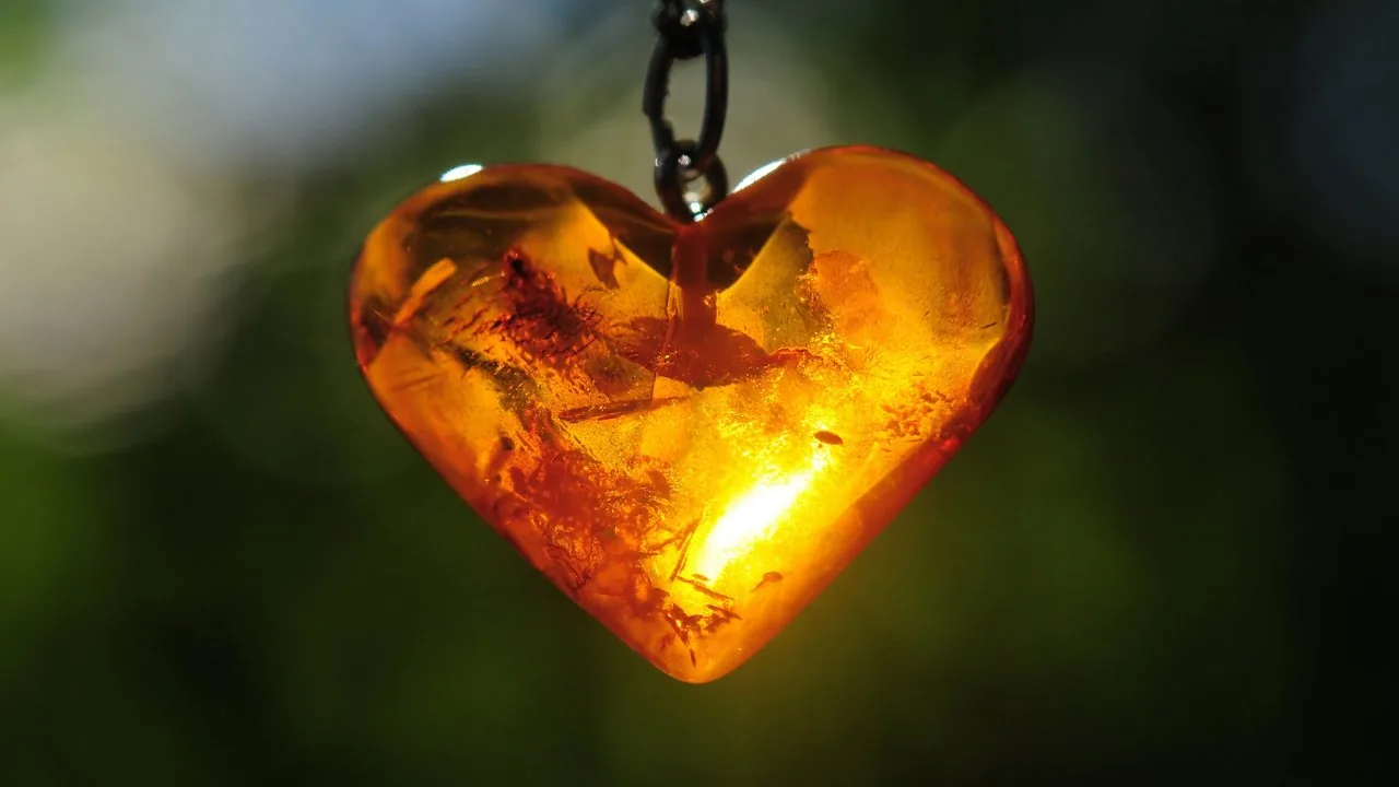 Amber stone of antiquity