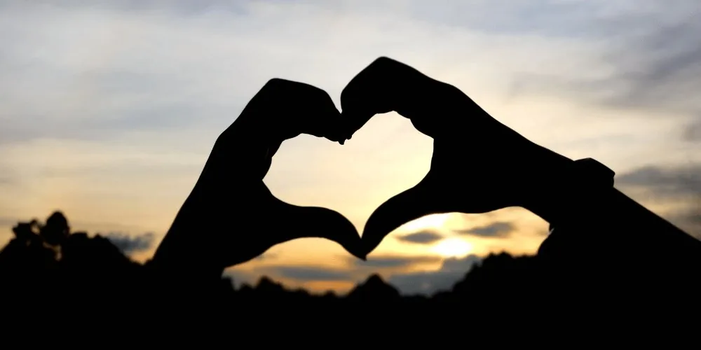 heart shaped hands image