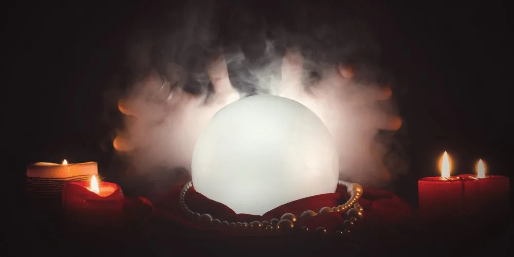 crytal ball & candle