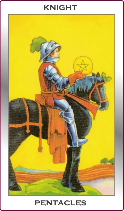 knight of pentacles card