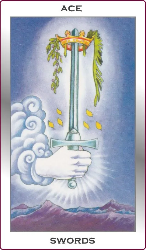 swords ace ace of swords tarot card image