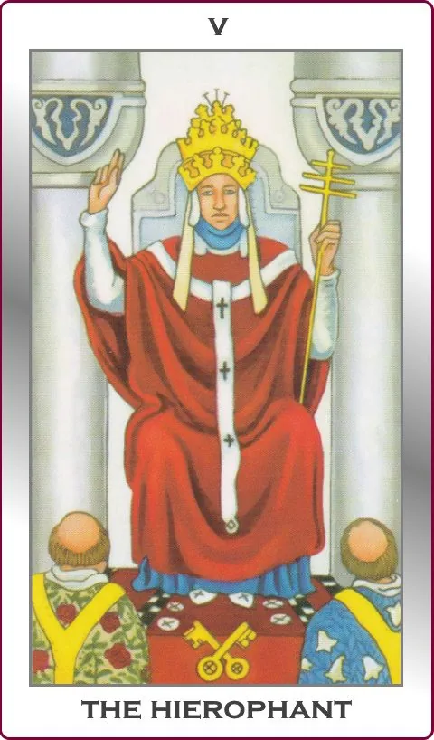 the hierophant major arcana tarot card image