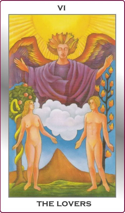 the lovers major arcana tarot card image