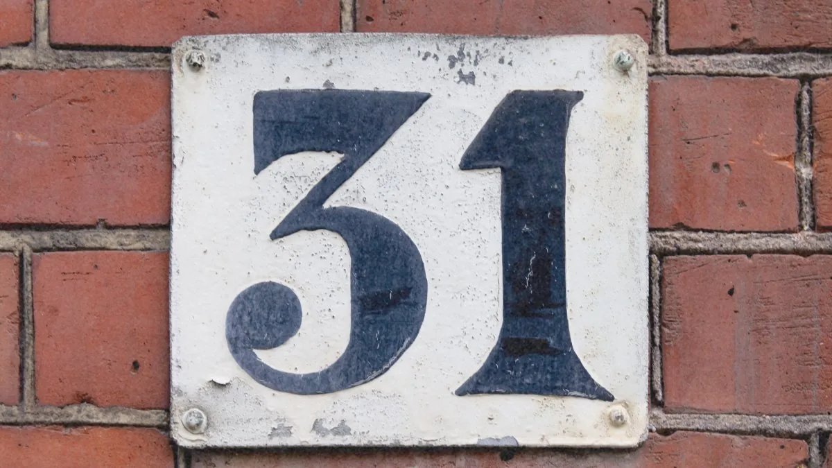 31 on the wall